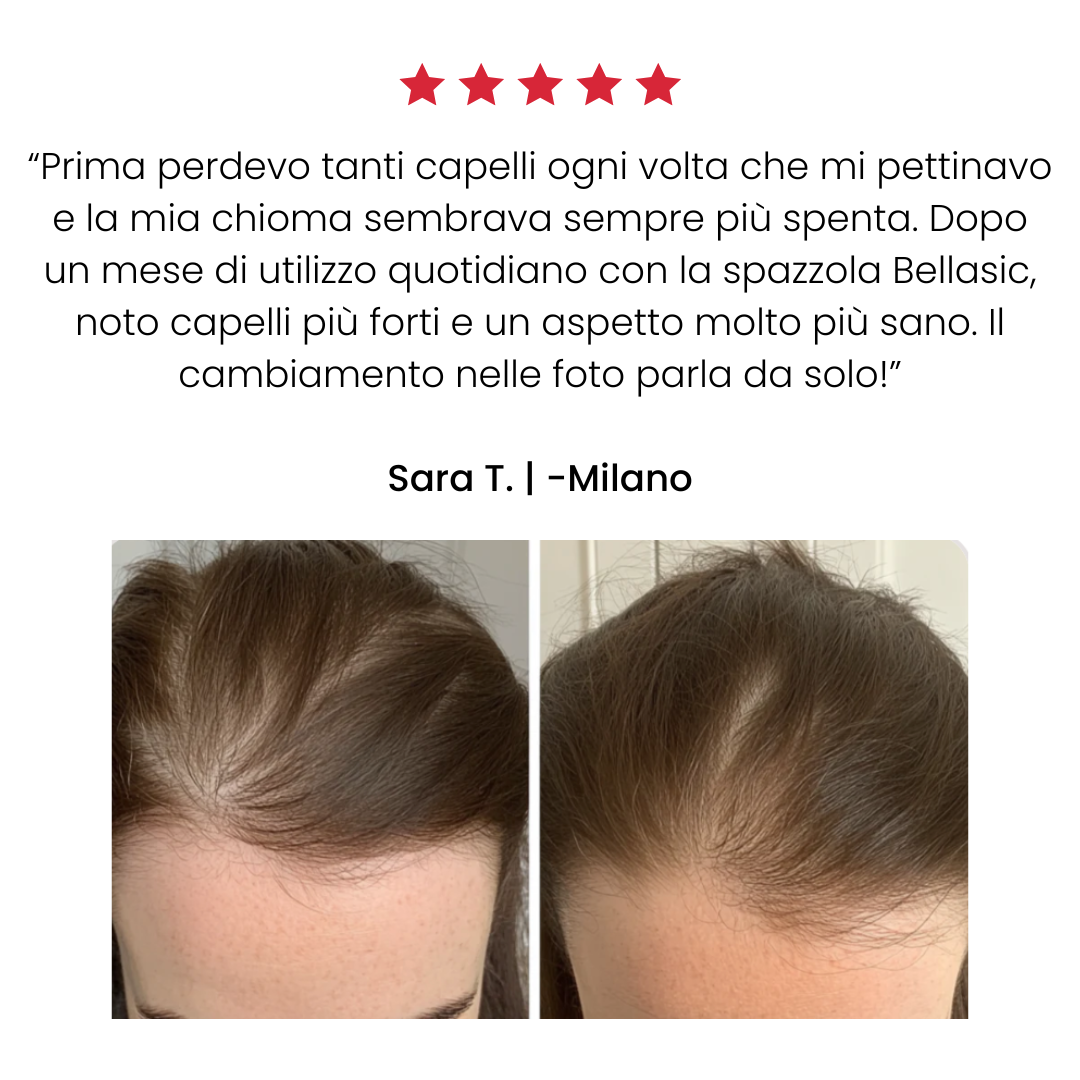 Bellasic | Spazzola Rigenerante Capelli + Olio di Ricino in Regalo